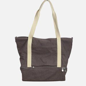 Lo & Sons Catalina Deluxe Canvas Tote Large in Thistle Brown